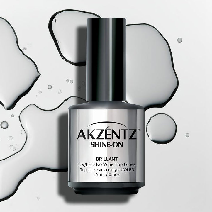 Akzentz Shine-On Tack Free Gloss, Top Coat Gel