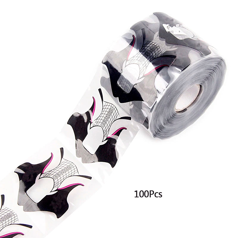 Nail Form Extension Stickers, 100pcs