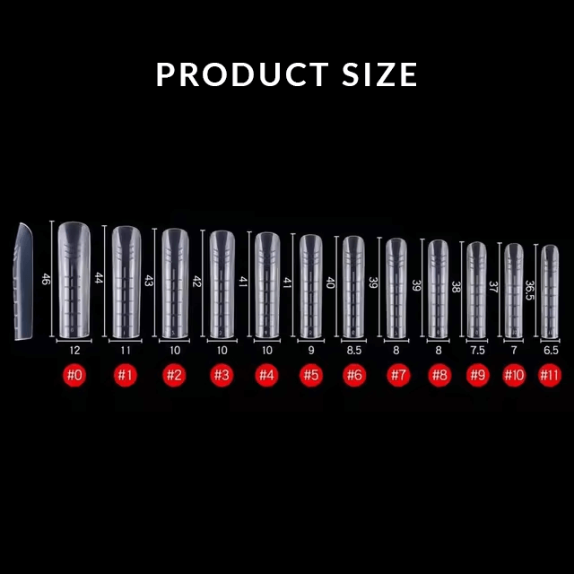 Dual Nail Forms for Nail Extensions (Square Shape) Type A, 120 pcs