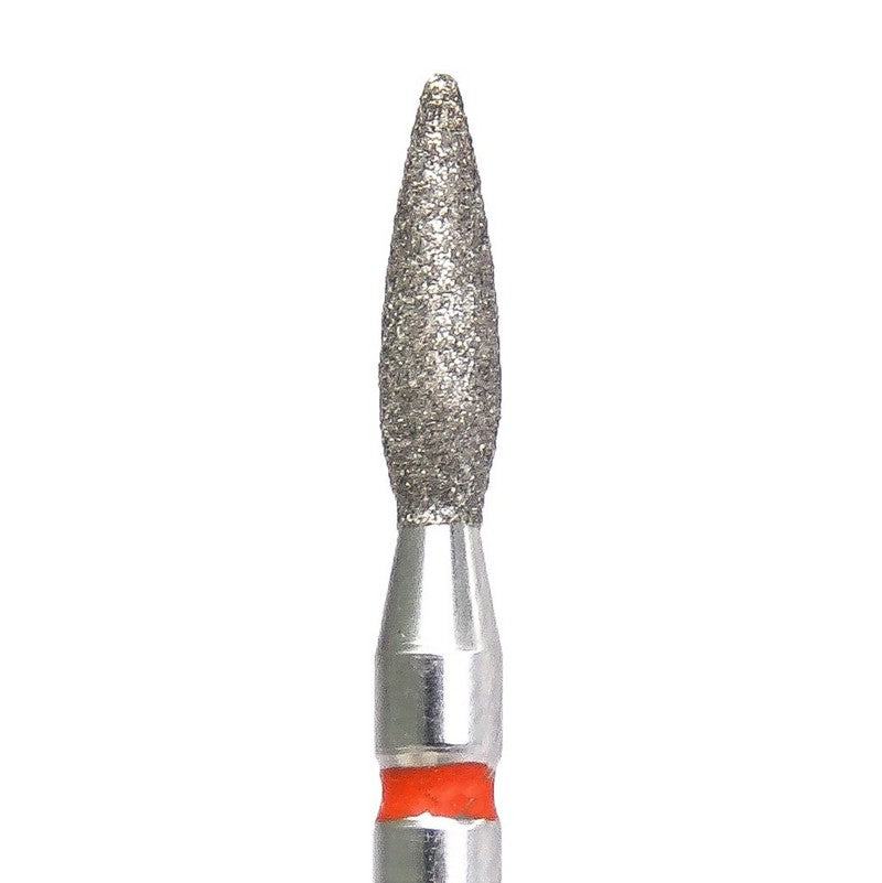KMIZ Diamond Flame E-File Nail Bit, 2.1mm, Red