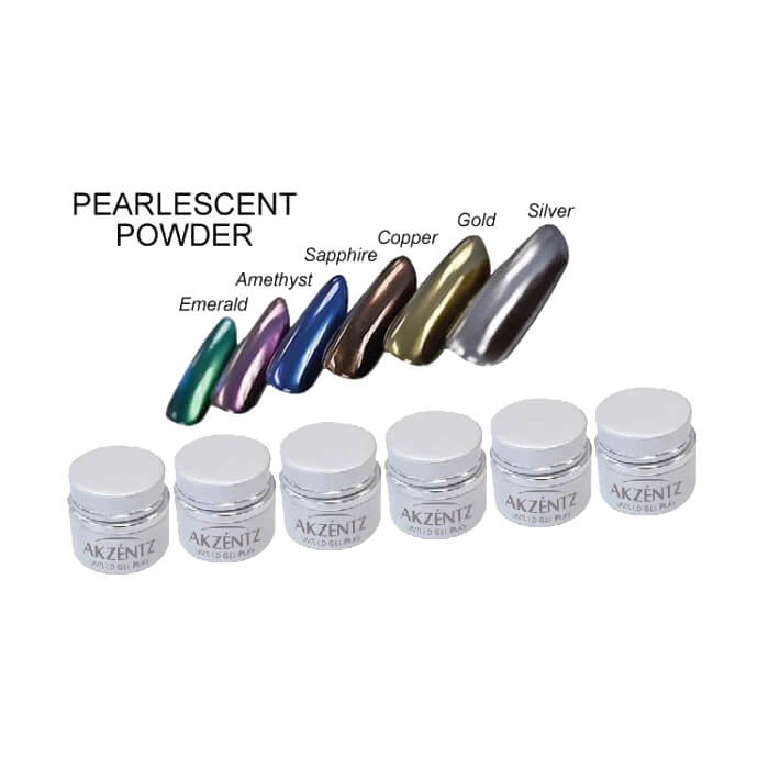 Akzentz Gel Play Pearlescent Powder Set