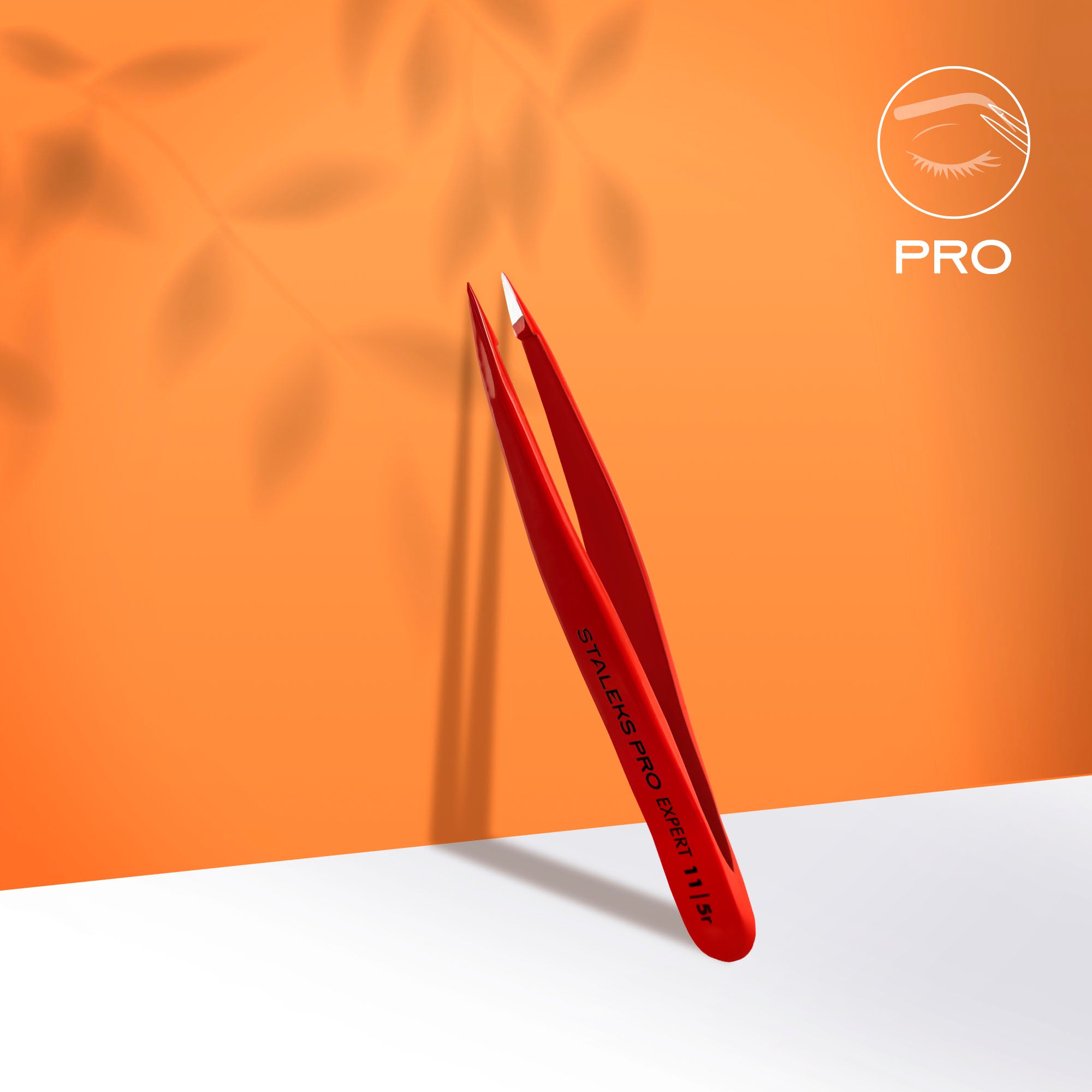 Stalecks Pro Eyebrow tweezers red EXPERT 11 TYPE 5r - TE-11/5r