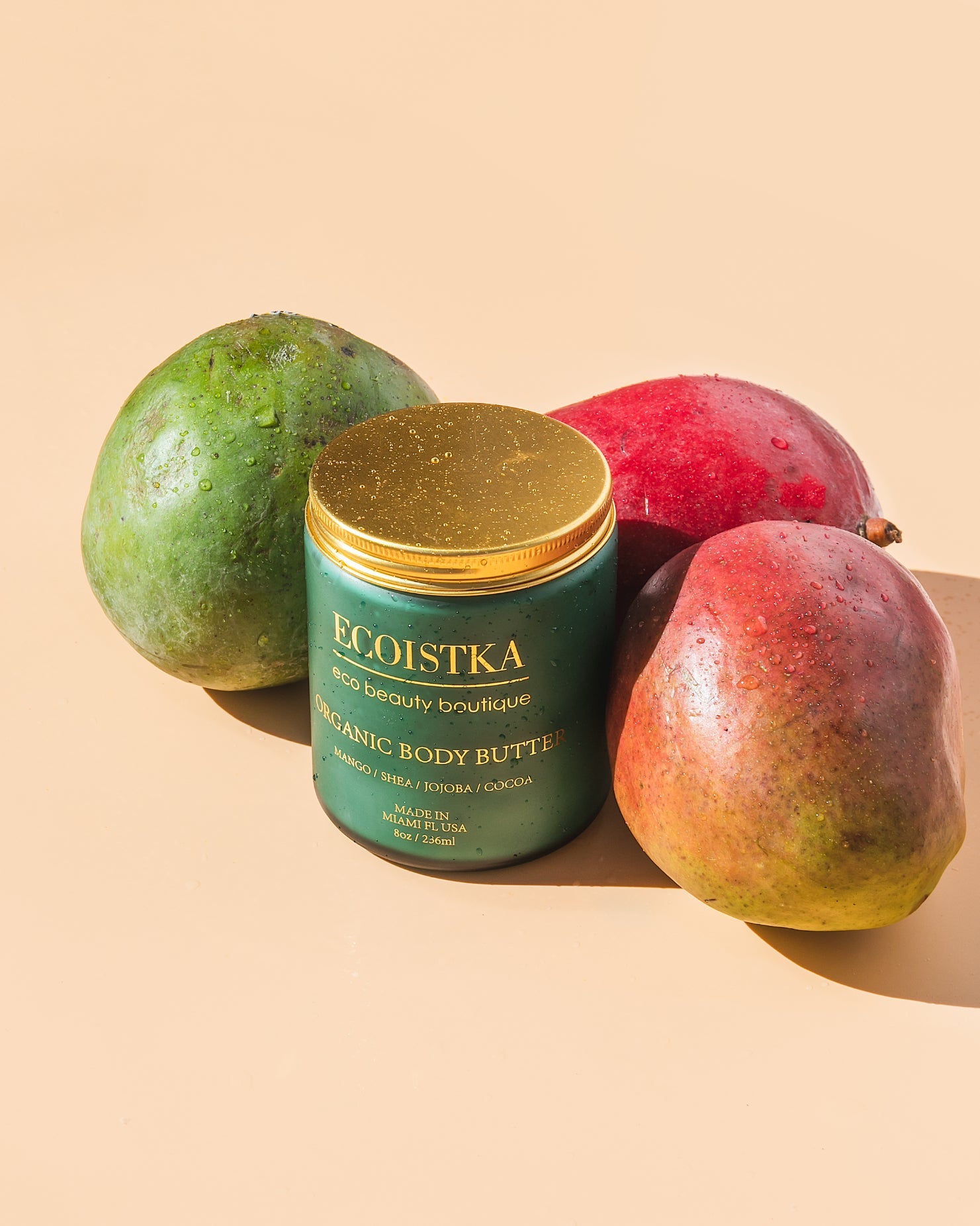 ECOISTKA Organic Whipped Body Butter, Miami Kiss (Mango)