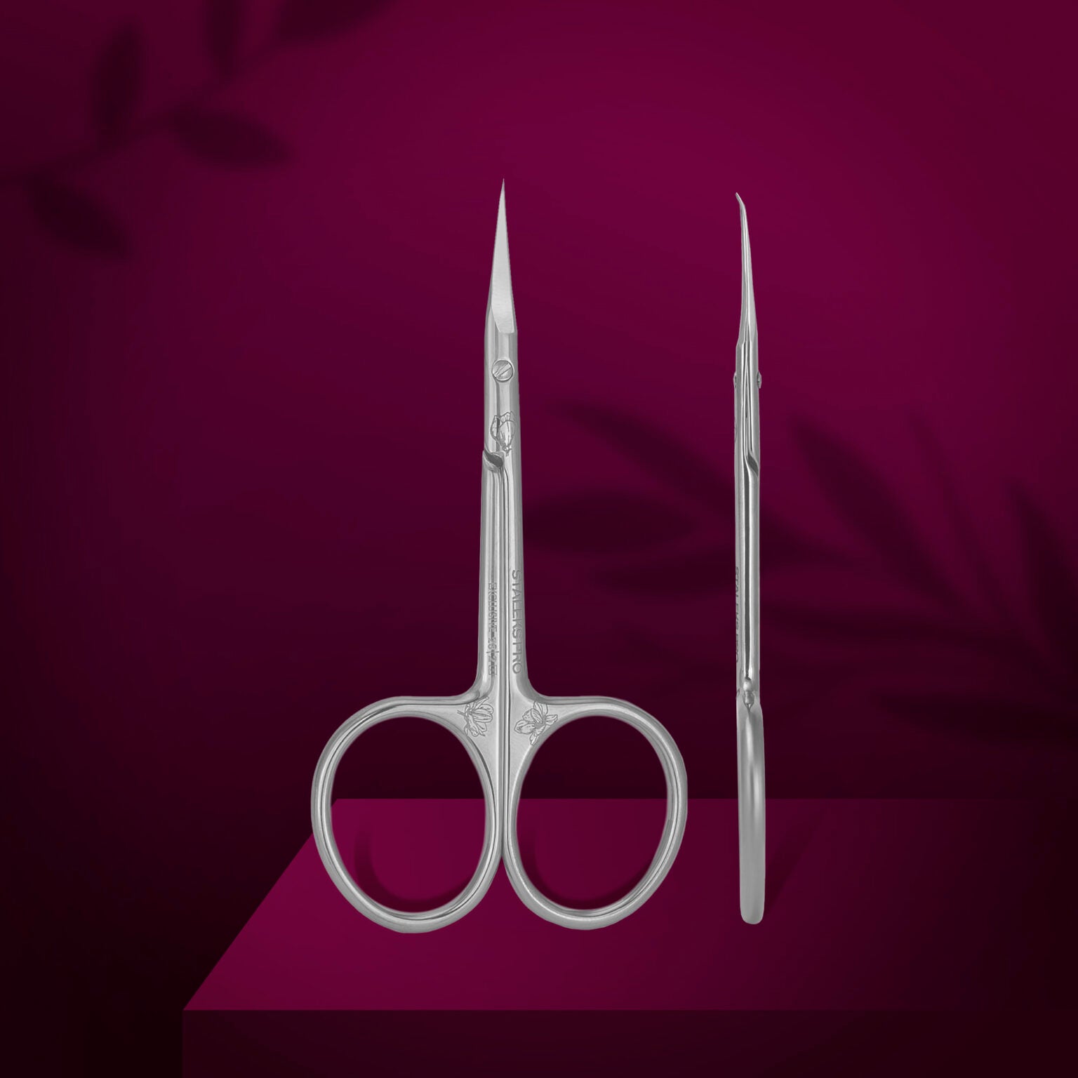 Staleks Pro Exclusive 23 Type 2 Cuticle Scissors (with Hook Magnolia), SX-23/2m