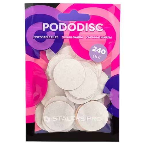 Staleks Refill Pads for Pedicure Disc, Size M (20mm), 50pcs
