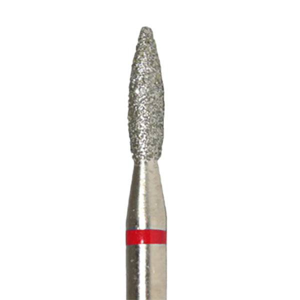 Vladmiva Diamond Flame E-File Nail Bit, 2.1mm, Red