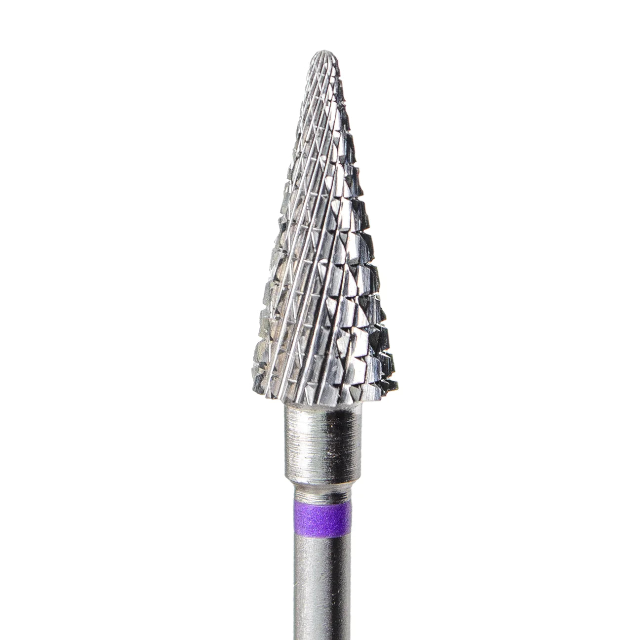 KMIZ Tungsten Carbide Cone E-File Nail Bit, 6.0mm, Purple