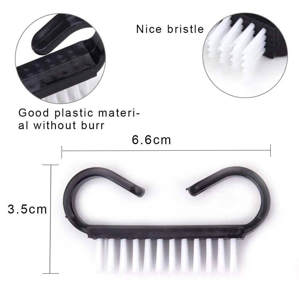 Nail dust brush for manicure and pedicure