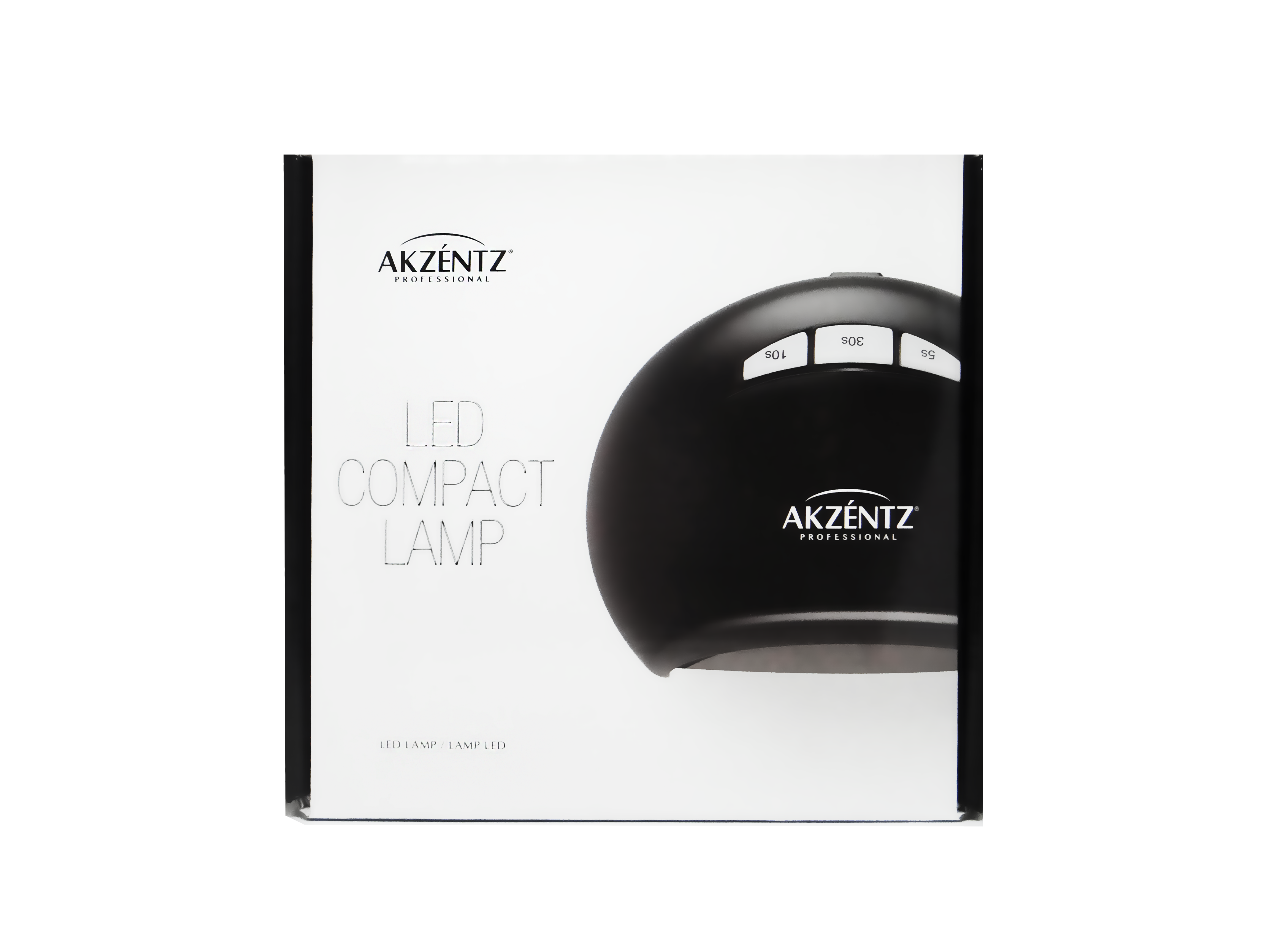 Akzentz Black LED Compact Lamp