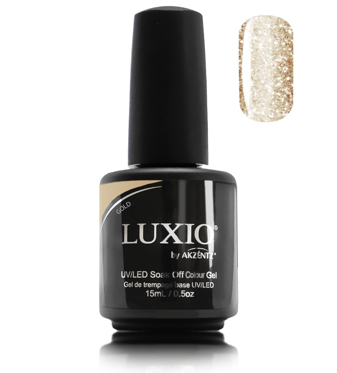 Luxio Gold (glitter), Gel Polish