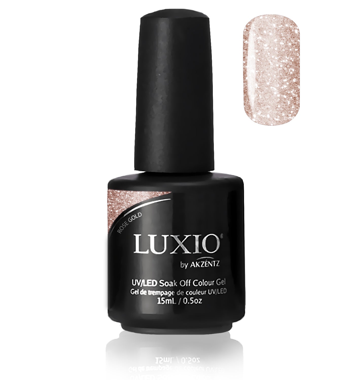 Luxio Rose Gold (glitter), Gel Polish