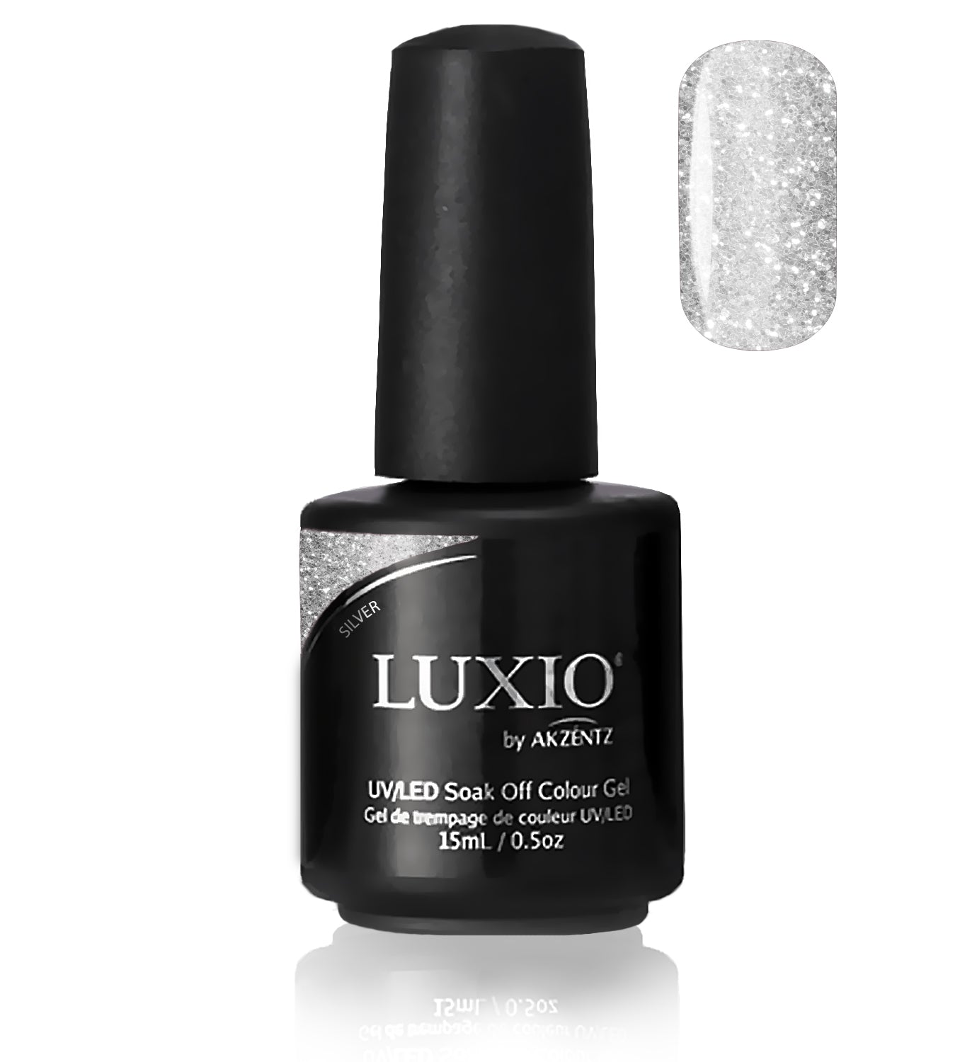Luxio Silver (Glitter), Gel Polish