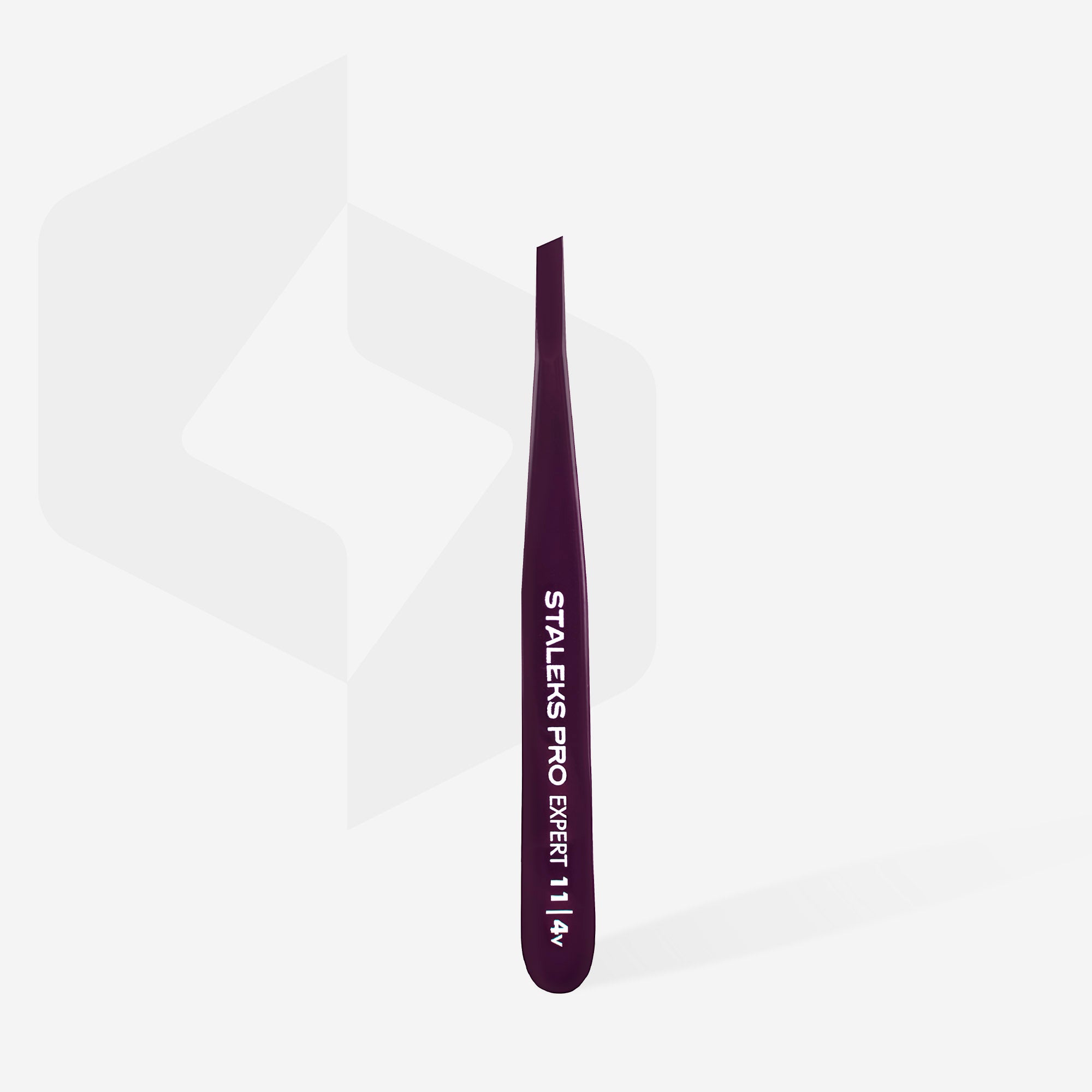 Stalecks Pro Eyebrow tweezers violet EXPERT 11 TYPE 4v - TE-11/4v