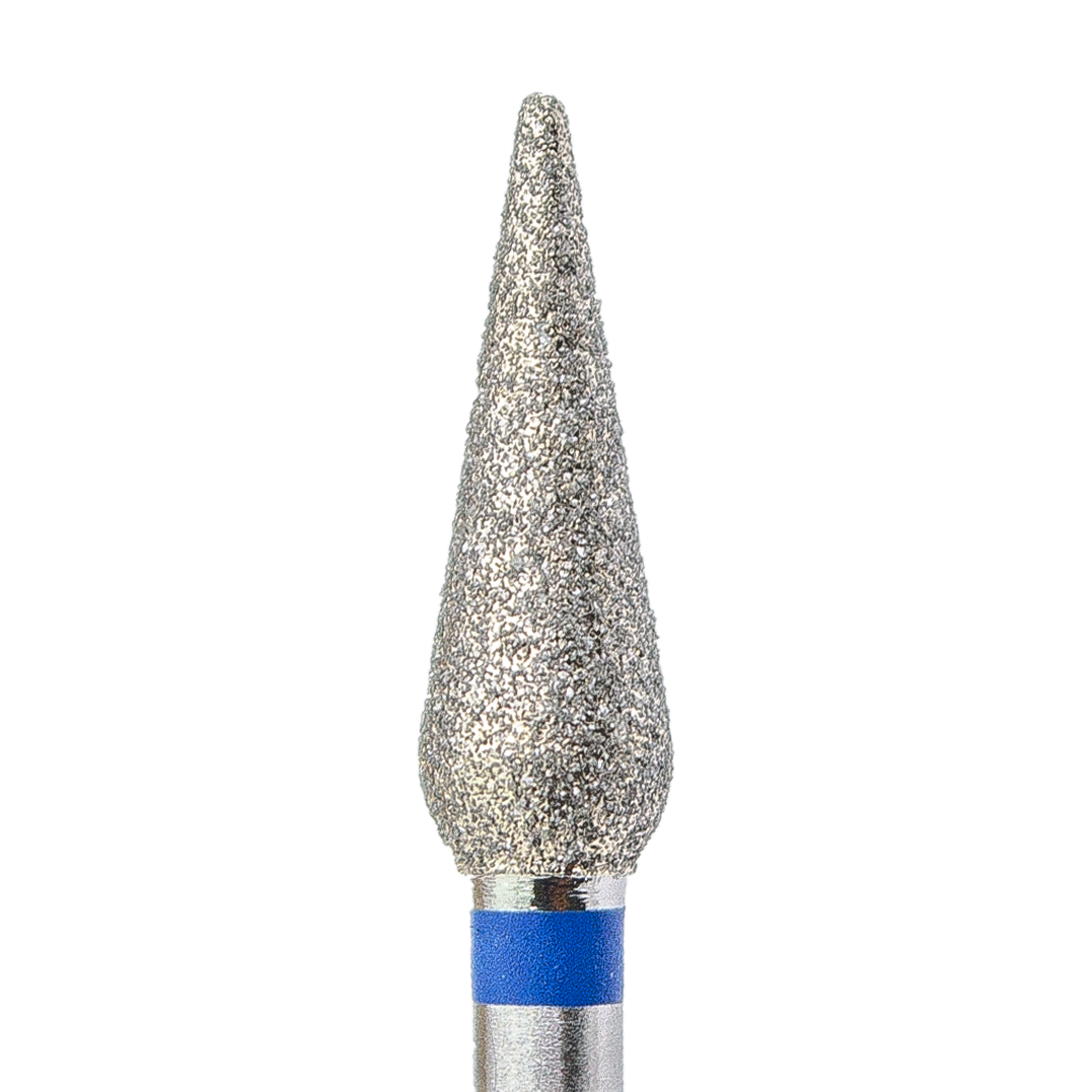 KMIZ Diamond "Rounded Drop" Nail Drill Bit, 4.0 mm, Medium Grit