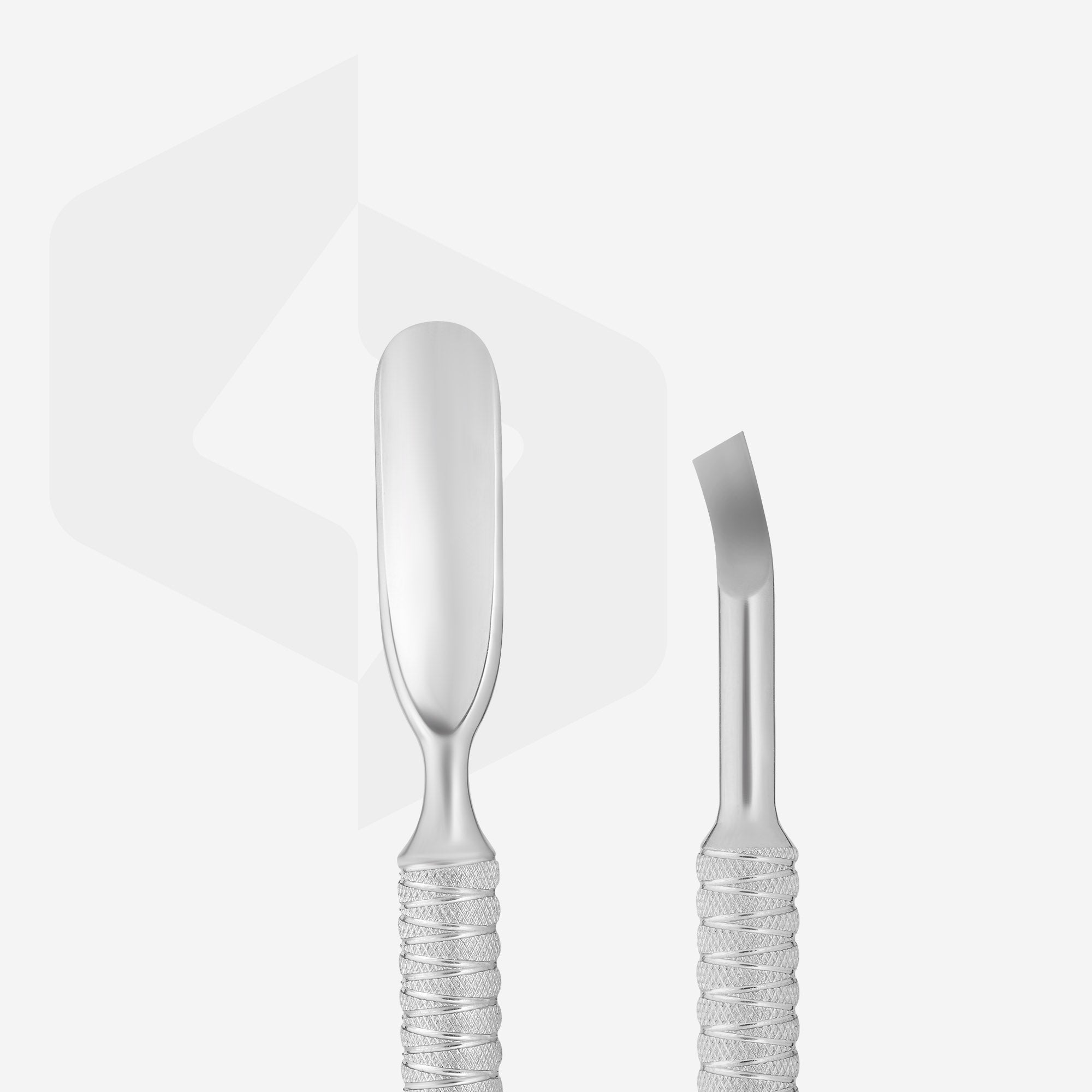 Staleks Pro Expert 30 Type 4.2 Cuticle Pusher (Rounded Wide Pusher & Bent Blade) PE-30/4.2